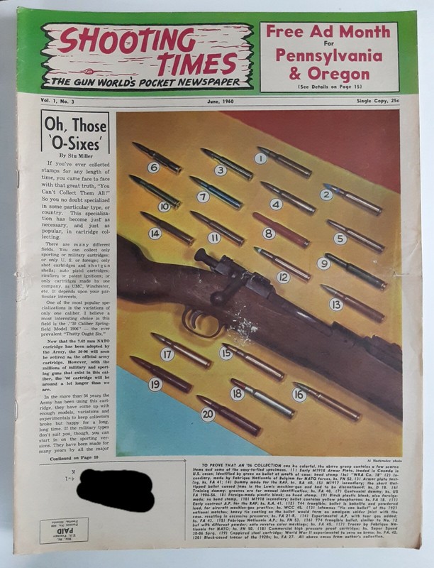 Shooting Times Magazine June 1960 3rd Issue The Gun World's Pocket Newspaper