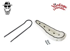 20" ORIGINAL LOWRIDER Velour 5 Button White Banana Seat Black Sissy Bar 20" Bike
