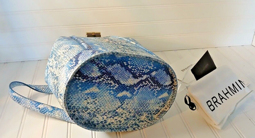 Neu mit Etikett Brahmin Maddie Joyful Ocean Grove Lederrucksack - Bild 3 von 14