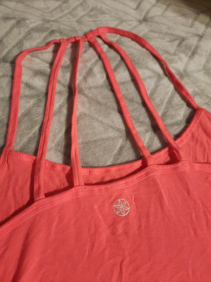 Camiseta sin mangas Gaiam Yoga con tiras USADA DOS VECES para mujer talla XL perfecto estado  Foto 4 de 4