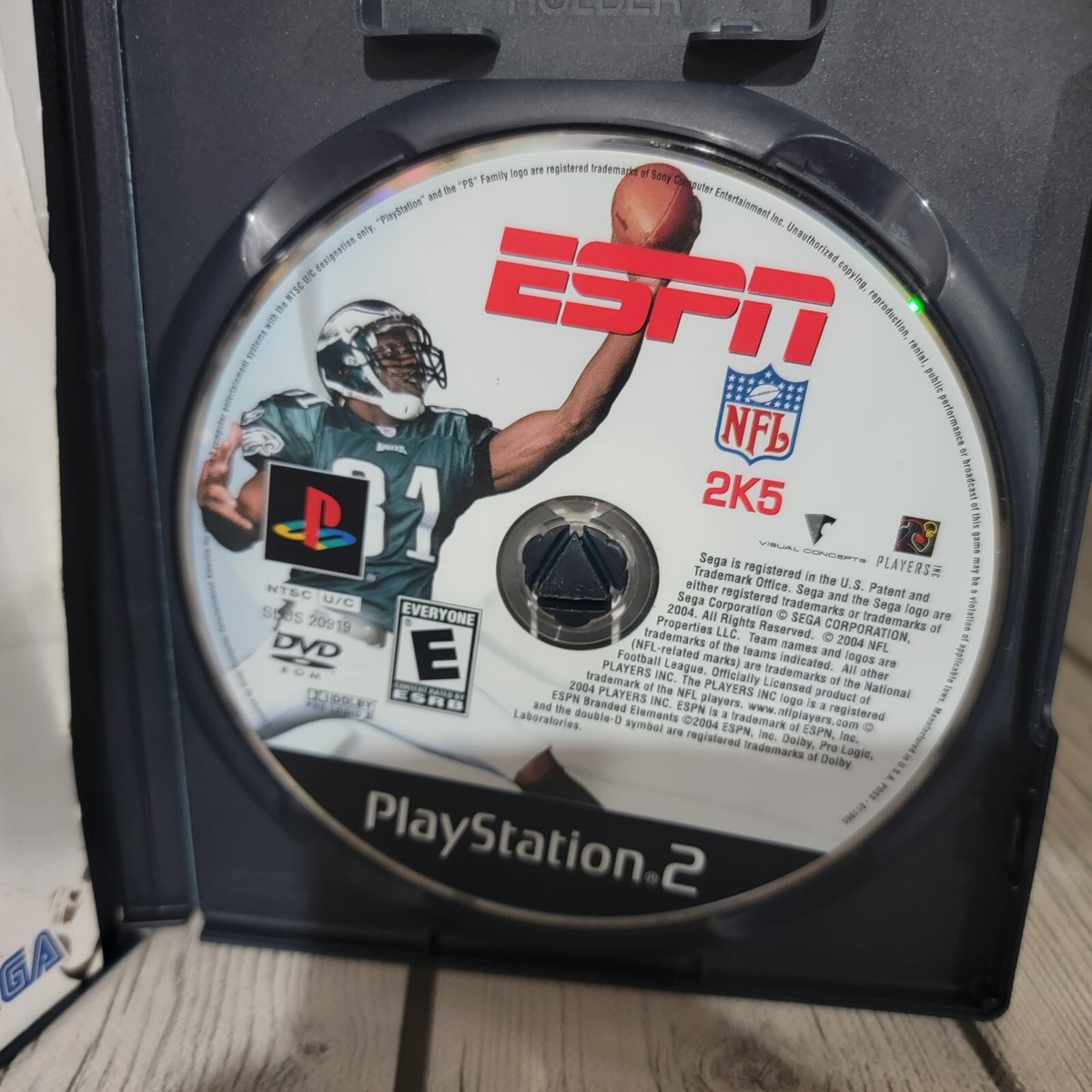 ESPN NFL 2K5 Terrell Owens Cover (PlayStation 2, 2004 Black