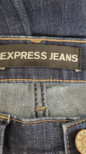 Jeans Express taglia 2 jeans corti elasticizzati invecchiati vita media leggings 28X28 - Foto 3 di 4