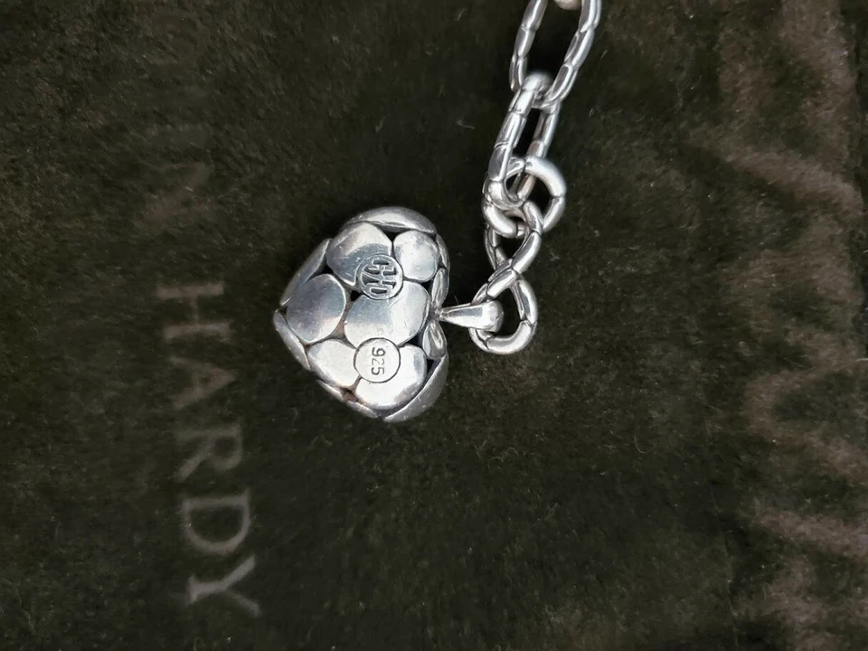 Pulsera John Hardy Corazón Colgante Kali Eslabón en Bolsa Original Foto 3 de 3
