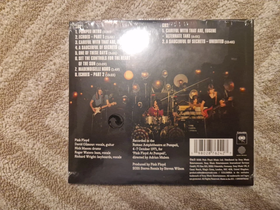Pink Floyd 2025 Pink Floyd at Pompeii (MCMLXXII) (1974) ( 2 CD ) - Bild 2 von 2