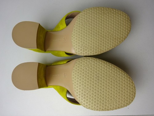 GIANVITO ROSSI Milano scarpe da donna lusso sandali camoscio giallo taglia 39 come nuove - Foto 11 di 12