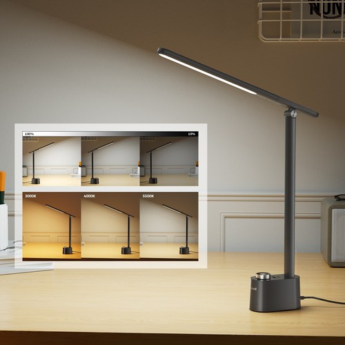 Honeywell UpgradedLED Desk Lamp Sunturalux™ 3Color Modes USB A+C Charging H01Pro - Picture 6 of 16