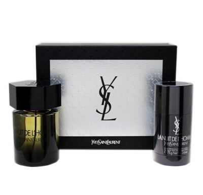 YVES SAINT LAURENT LA NUIT DE L'HOMME 2 PIECE GIFT SET EAU DE