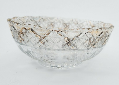 Indiana Glass Horsemint Set of 4 Berry Bowls # 156 EAPG by Shenning Antique 1915 - Picture 3 of 13