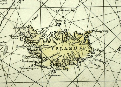 CARTE GÉOGRAPHIQUE MARINE DU GROENLAND ET D'ISLANDE par Nicolai Visscher 1690 - Bild 3 von 7