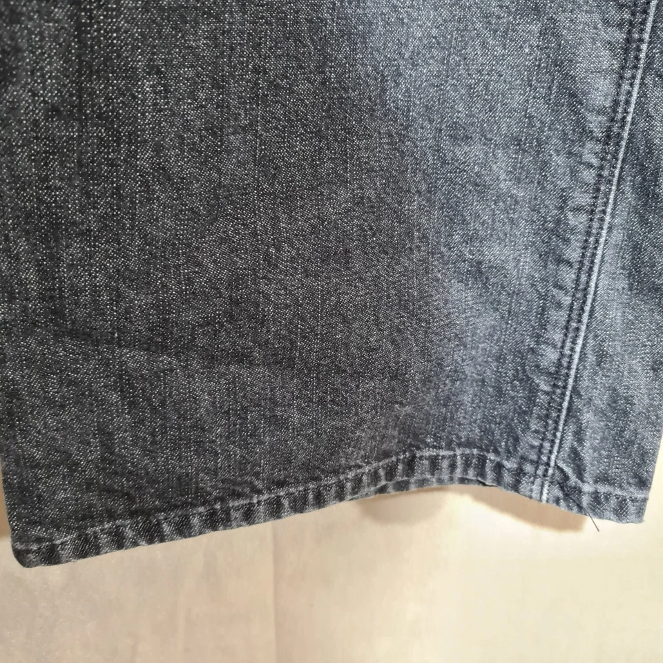 Volcom Jeans Mens Size 38x33 Gray Light Wash Denim Blackbart Model Relaxed Fit - Image 2 of 4