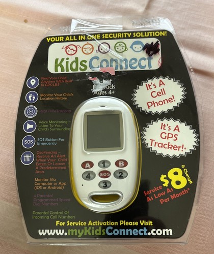 Kids Connect Youth Wearable Security Device Cell Phone/GPS Tracker