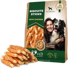 Dog Treats Chicken Jerky Wraps 11 oz - Natural Drying Treats