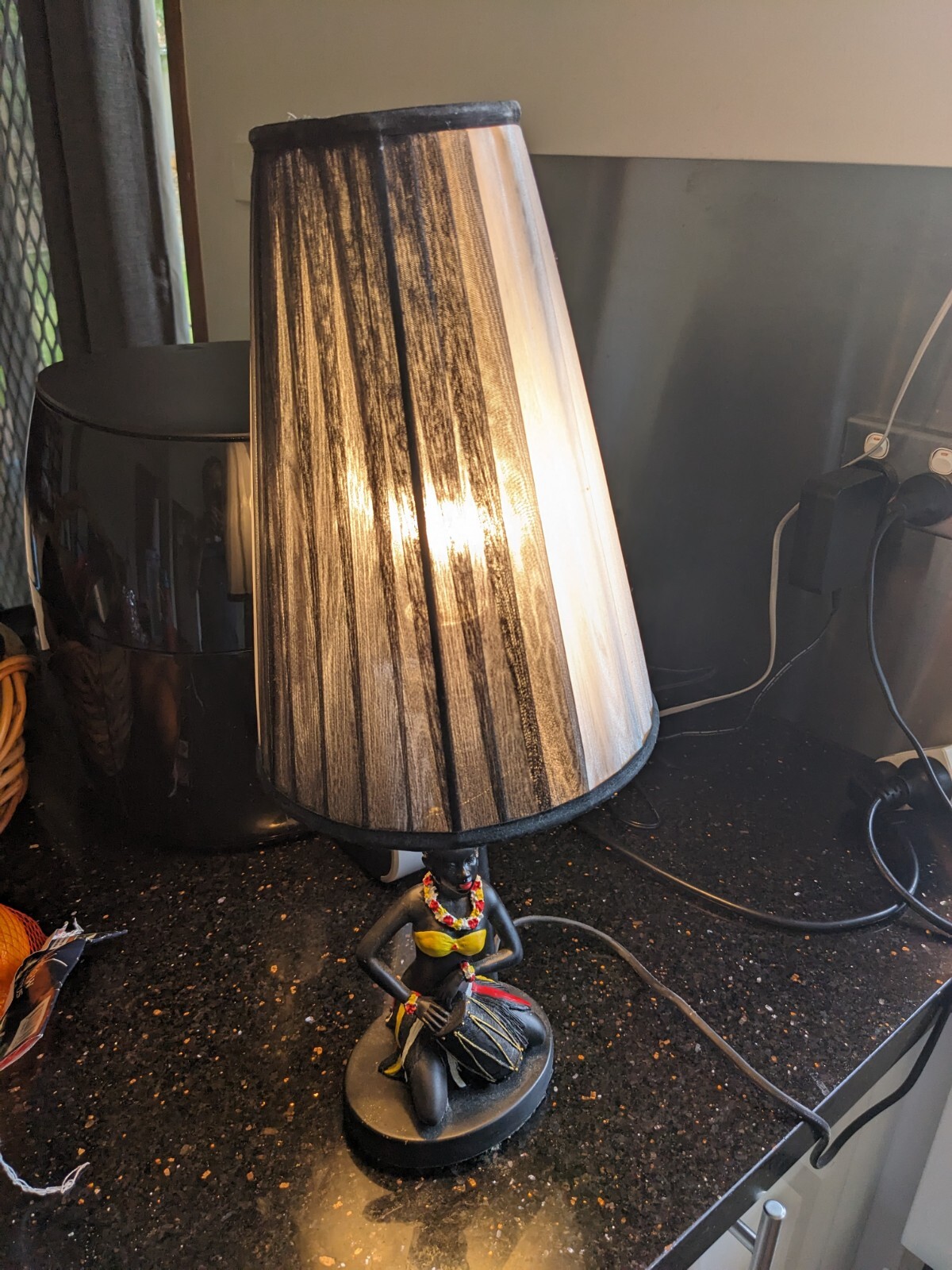 Reproduction Barsony Style Black Lady Lamp Read Description eBay