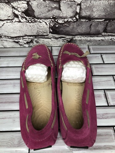 Vera Wang Dorian Fuchsia Pink Suede Driving Loafers Flats Shoes Women 9M US/40EU - Picture 5 of 17