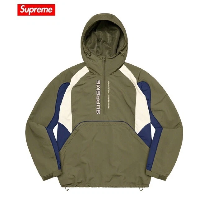 Pull demi zip lambrissé Supreme Hoddie vert olive homme taille L jamais utilisé neuf