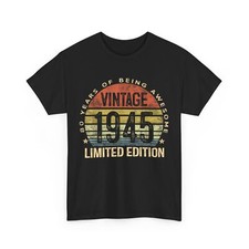 Vintage 1945 Limited Edition 80-Year-Old Gifts 80th Birthday T-Shirt