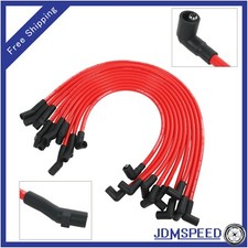 Red 10.2mm Racing Spark Plug Wires Set For Ford 5.0l 5.8l Sb Sbf 302 Red 10.2mm Racing Spark Plug Wires Set For Ford 5.0l 5.8l Sb Sbf 302