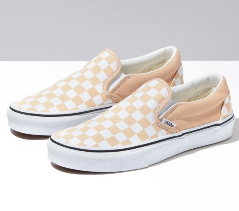 Vans slip on bleached apricot top