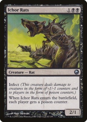 Scars of Mirrodin Ichor Rats MTG Magic the Gathering NM
