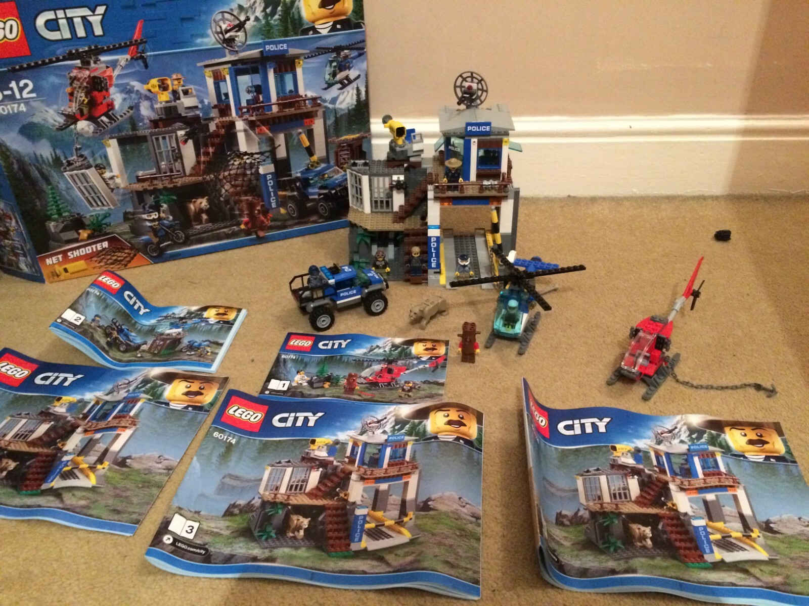 City Mountain Police Headquarters Lego Oshqvv3011 Lego Complete