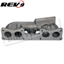 For 89-90 240sx S13 Single Cam Ka24e Ka24 Cast Iron Top Mount T3 Turbo Manifold