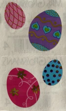 GILDED EGG Reflection Foil Stickers(4pc) Mrs.Grossman’s•Easter•Colorful•Religion