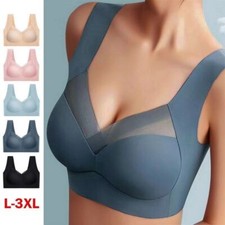 Comfy Crop Top Push Up Bra Shapewear Seamless Stretch Comfort Womens Vest Sport