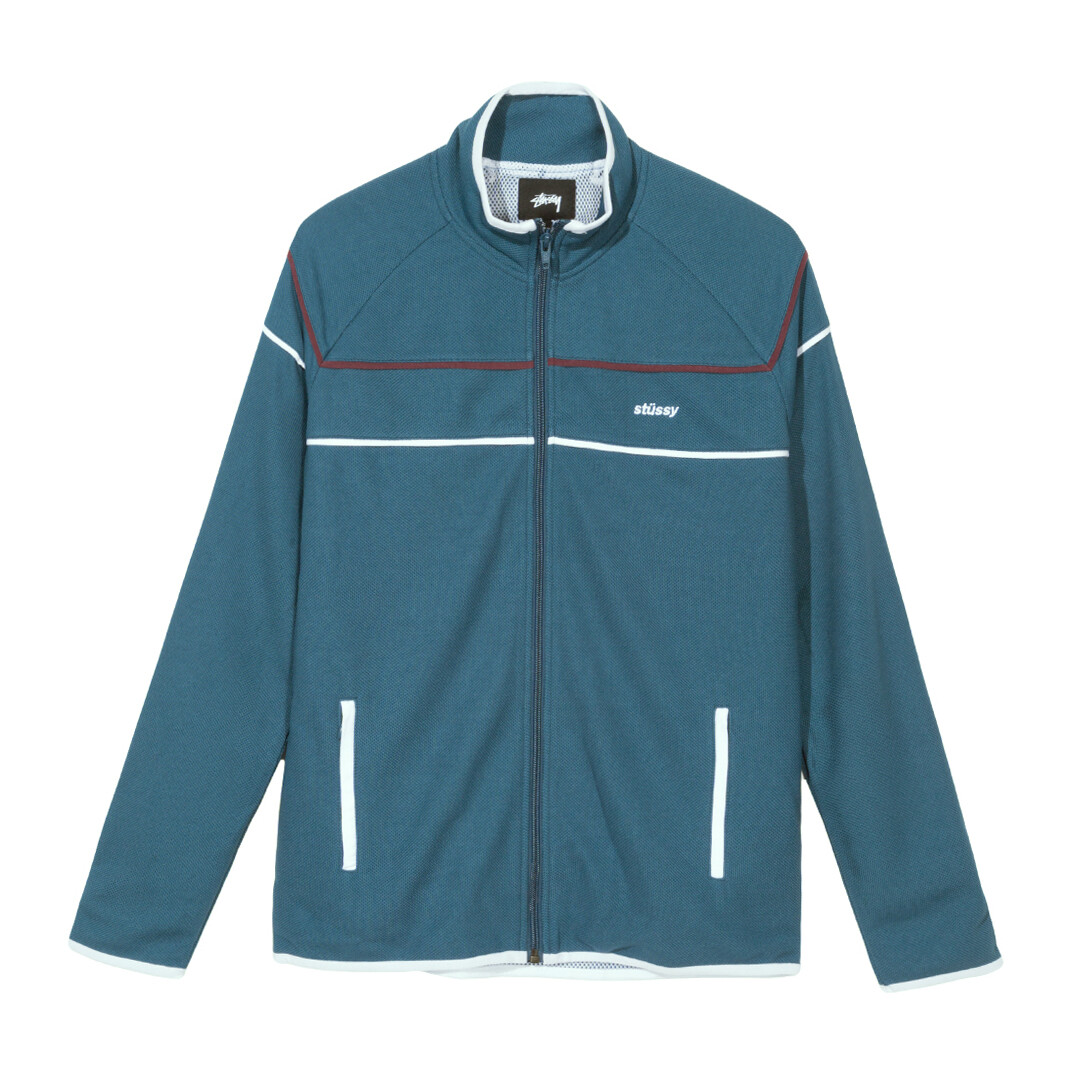 NWT Womens Stussy Pax Track Jacket in Blue sz L | eBay