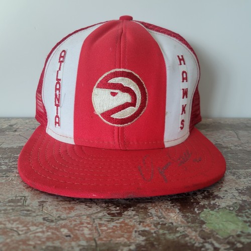 Vintage 80s Domonique Wilkins Signed Autograph Snapback Hat Atlanta Hawks - Picture 2 of 9