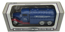Ertl 1930 Diamond T Tanker Bank - Blue/Red - Ertl Replicas - Limited Edition NEW