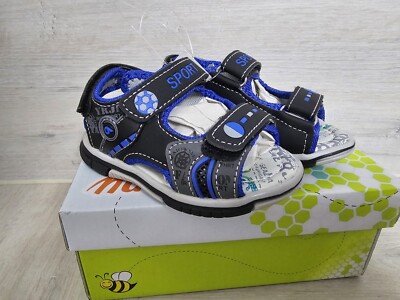 Be Happy Jungen Sandalen Sport Gr. 21 Blau NEU