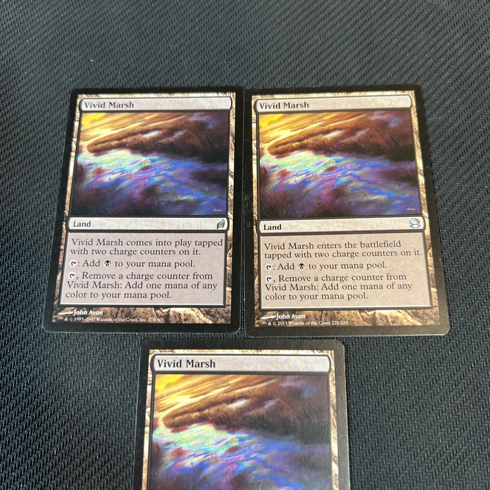 Vivid Marsh Land Magic The Gathering Mtg Lorwyn Modern Masters Card 3 - Image 2 of 4
