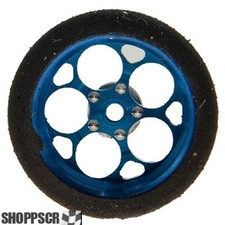 Pro Track Magnum in Blue 3/4" Foam Drag Front Wheels for 1/16" axle