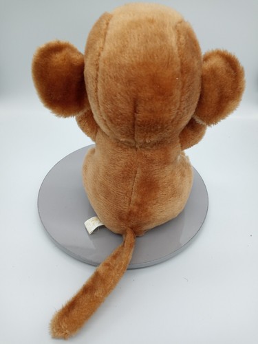 Vtg Ramona Toy Corp 10"Brown/Tan Plush Stuffed Animal Monkey Long Tail Felt Nose - Picture 6 of 10