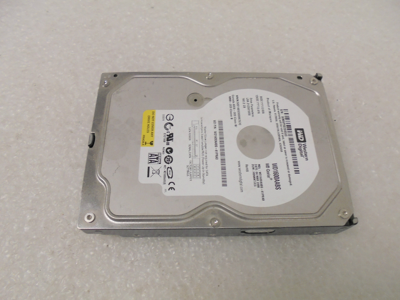 Western Digital 500 Go Disque Dur Interne 3,5 WD5000AAKX WD Blue 7200