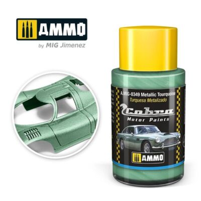 Ammo MIG 0349 - Cobra Motor Metallic Tourquoise 30ml - Neu
