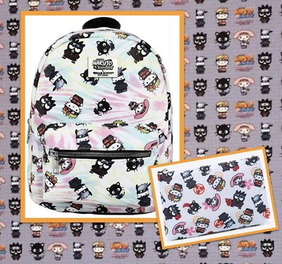 Sanrio X Naruto Hello Kitty Tie Dye Chibi Mini Backpack & Cosmetic Coin Bag NEW!