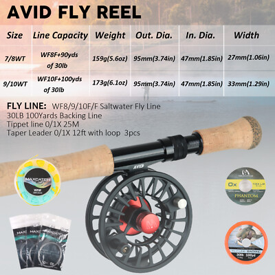 Maxcatch Saltwater Fly fishing Rod Combo Kit:8-10wt Fly Rod and Reel Outfit  | eBay