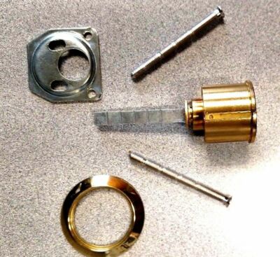 LOCK COLLECTOR WINKHAUS RIM CYLINDER US4 VSF 27 SYSTEM SATIN BRASS LOCKSPORT