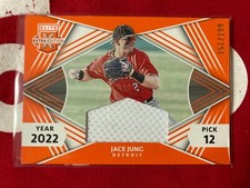 2022 Elite Extra Edition Jace Jung Orange Future Threads Jersey #151/199 Tigers