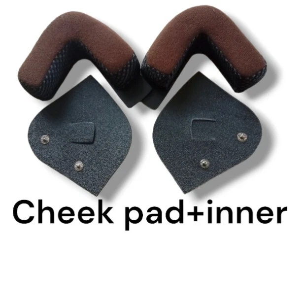 Juego de 2 cascos de espuma vintage marrón completo || Casco acolchado interior Foto 4 de 4