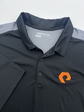NWT Nike Golf Dri-Fit Black Gray Mesh Mens XXL POLO SHIRT 632418-010 Embroidered