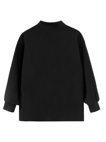 Kids Girls Tops Mock Neck Pullover Solid Color Sweatshirt Climbing Warm Camping - Picture 12 of 44
