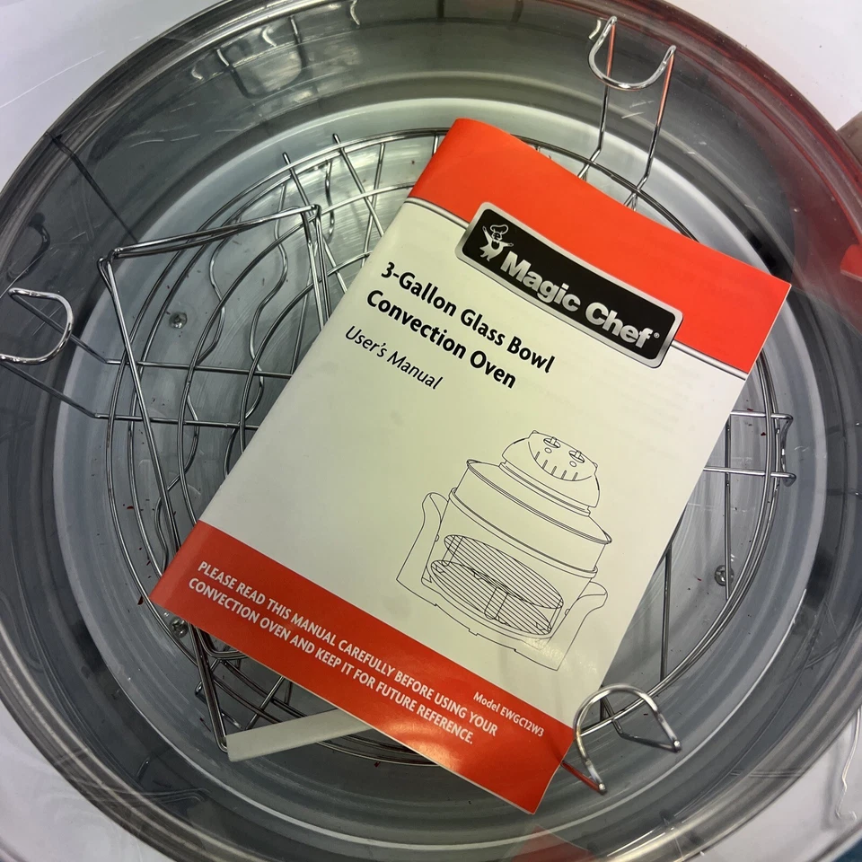 MAGIC CHEF 3-GALLON GLASS BOWL CONVECTION OVEN Complete # EWGC12W3 - Image 3 of 3