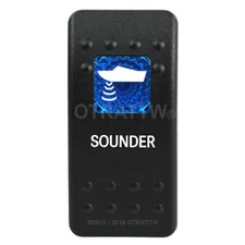 OTRATTW Carling Technologies Contura II Rocker Switch, SOUNDER, BLUE LENS