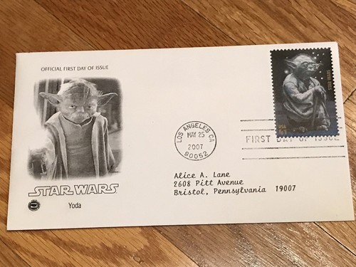 STAR WARS YODA ERSTTAGSAUSGABE BRIEFMARKENHÜLLE 2007