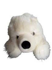 Aurora Plush White Puppy Dog Hand Puppet Soft Play Plush Stuffed Animal