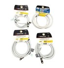 New ListingMonster140037-00 Lot of 4 Just Hook It Up 6' Rg6 Quad Coax/Satellite Cable/Tv