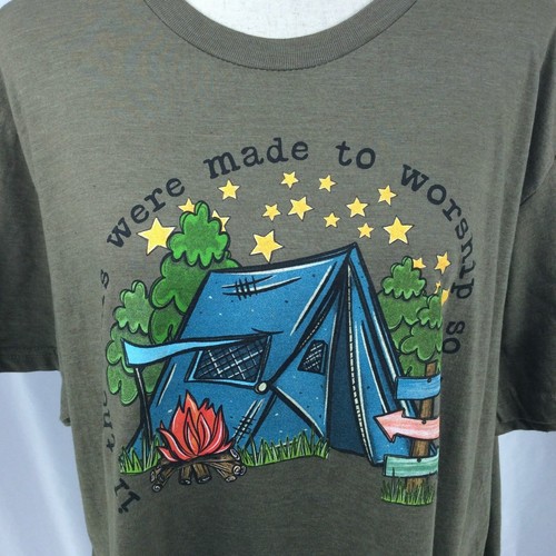 Love in Faith Top Women 2X If the Stars Were Made to Worship So Will I Christian - Picture 5 of 6