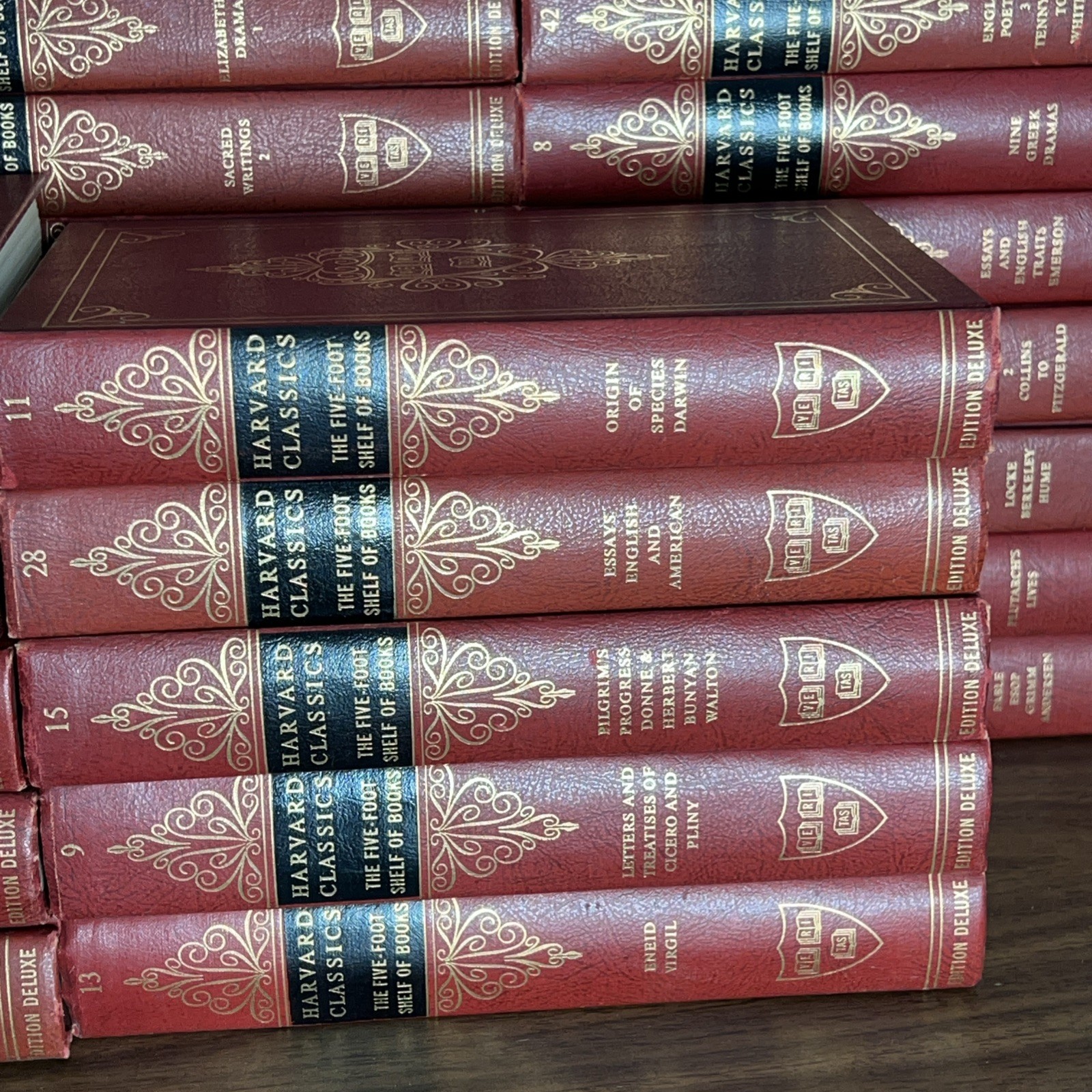 Harvard Classics Complete Set of 52 Five Foot Shelf of Books 1961 Deluxe Edition